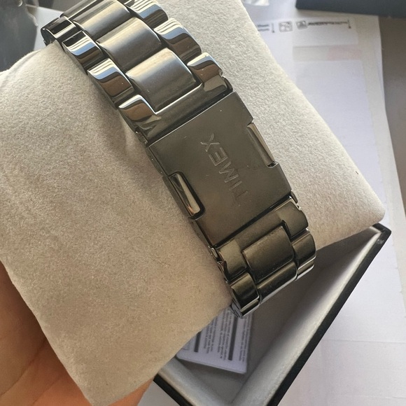 Timex Intelligent Quartz Mens Black IP Stainless Steel Watch - Picture 2 of 2